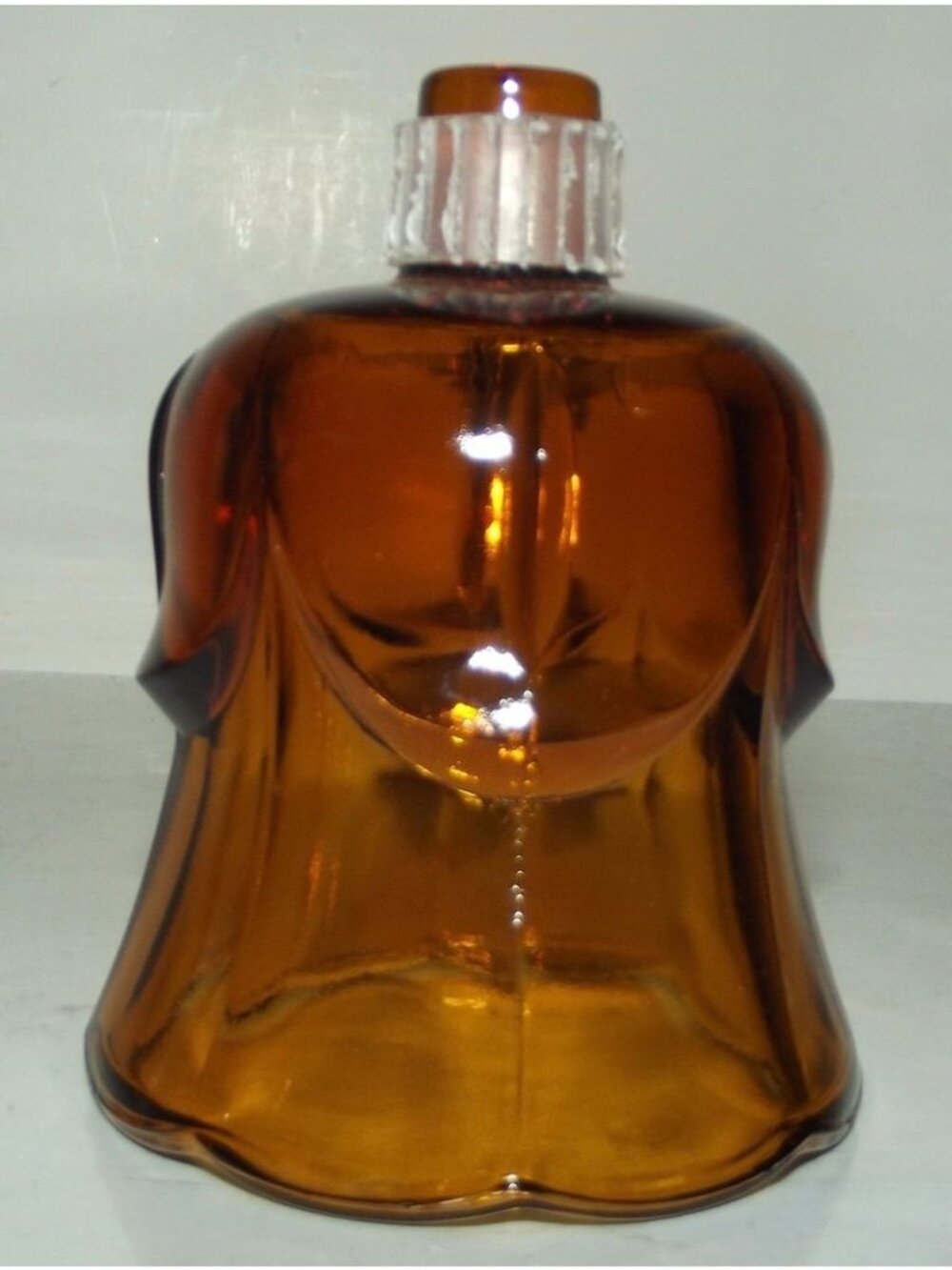 Glass Votive Cup Candle Holder Gold Amber Scalloped Tulip 2-7/8" - Picture 3 of 5